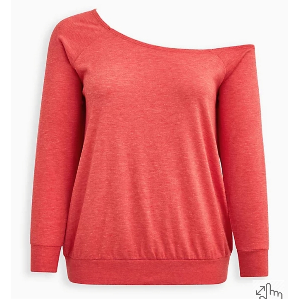 🍁🍂Torrid Off the Shoulder Sweatshirt NWT🦃